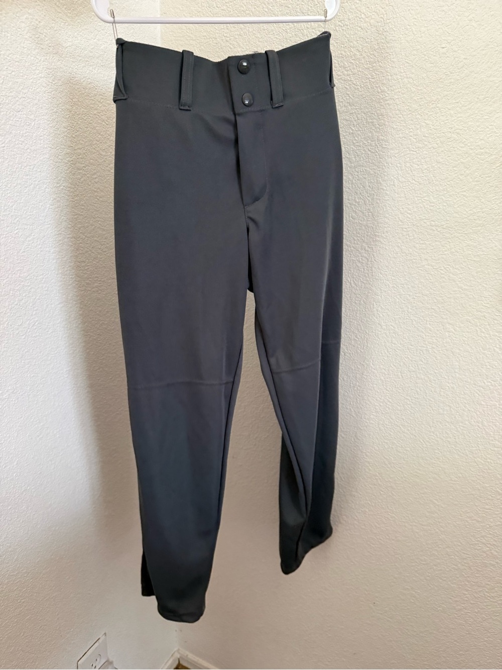 Alleson athletic gray kids boy baseball pants size M youth